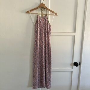 Lisa Says Gah midi halter multicolored dress